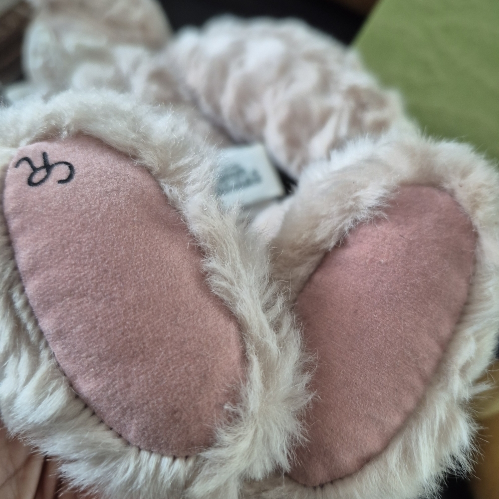 Ganz Abby Pink Bear Cottage Collectibles Plush 13" Bib Neck Stuffed Teddy Vintag - Picture 4 of 7